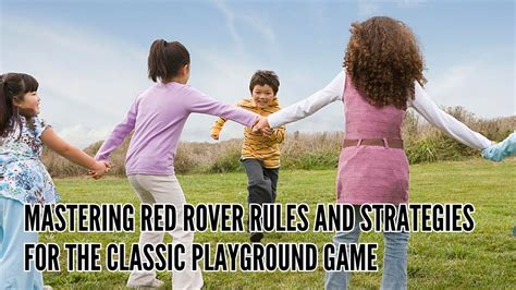 red rover game rules|How to Play the Children's' Game of Red Rover .